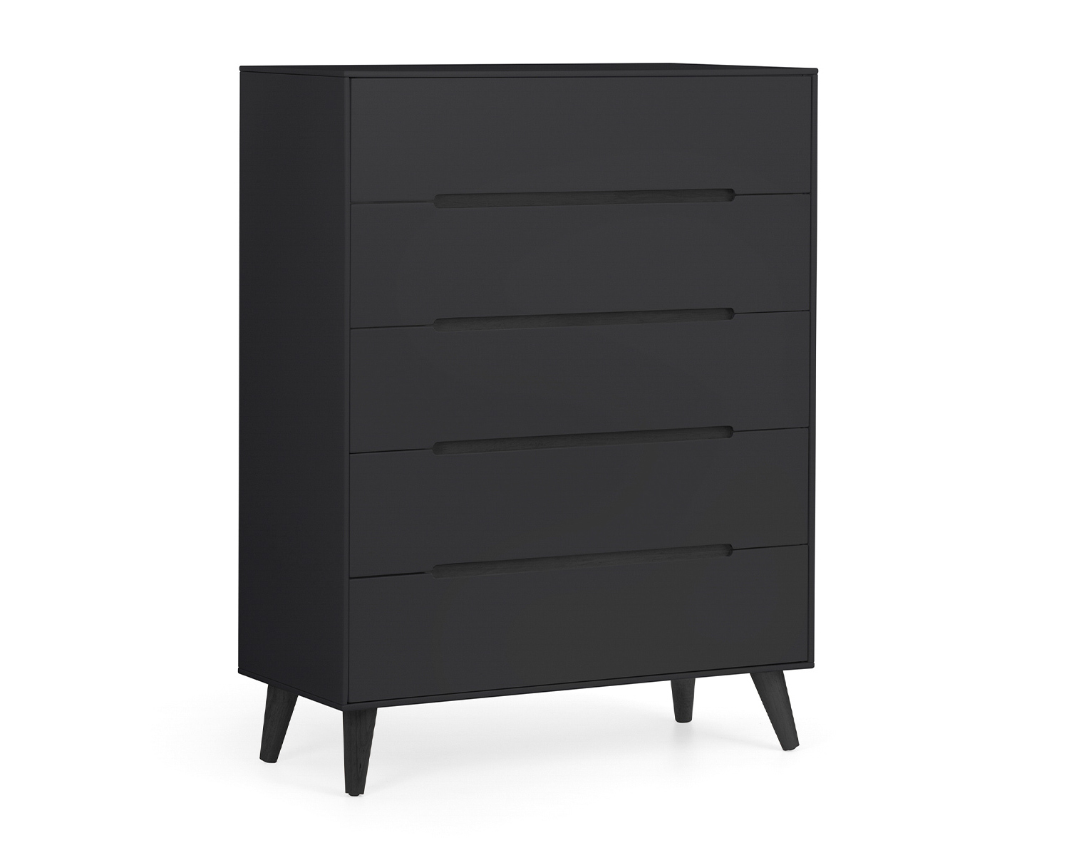 Image of Alicia Grey Chest with 5 Drawers